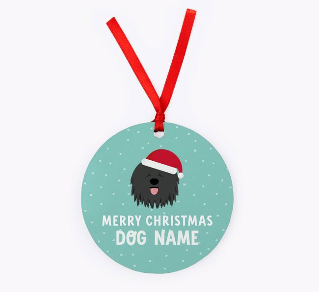 Merry Christmas: Personalised {breedFullName} Christmas Decoration